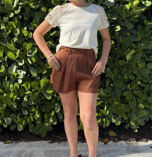 Posane Pleated Shorts