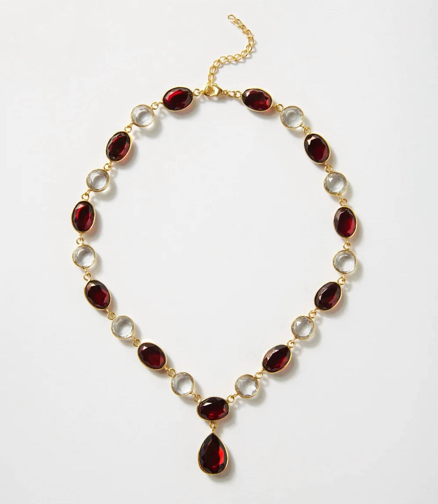 Women's Gemstone And Crystal Necklace