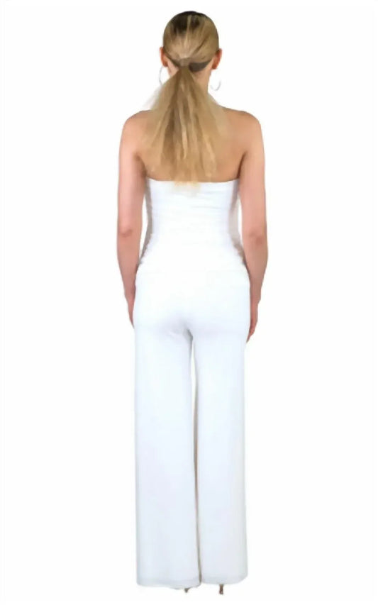 eva varro - Strapless Tux Jumpsuit - Rack Hunt