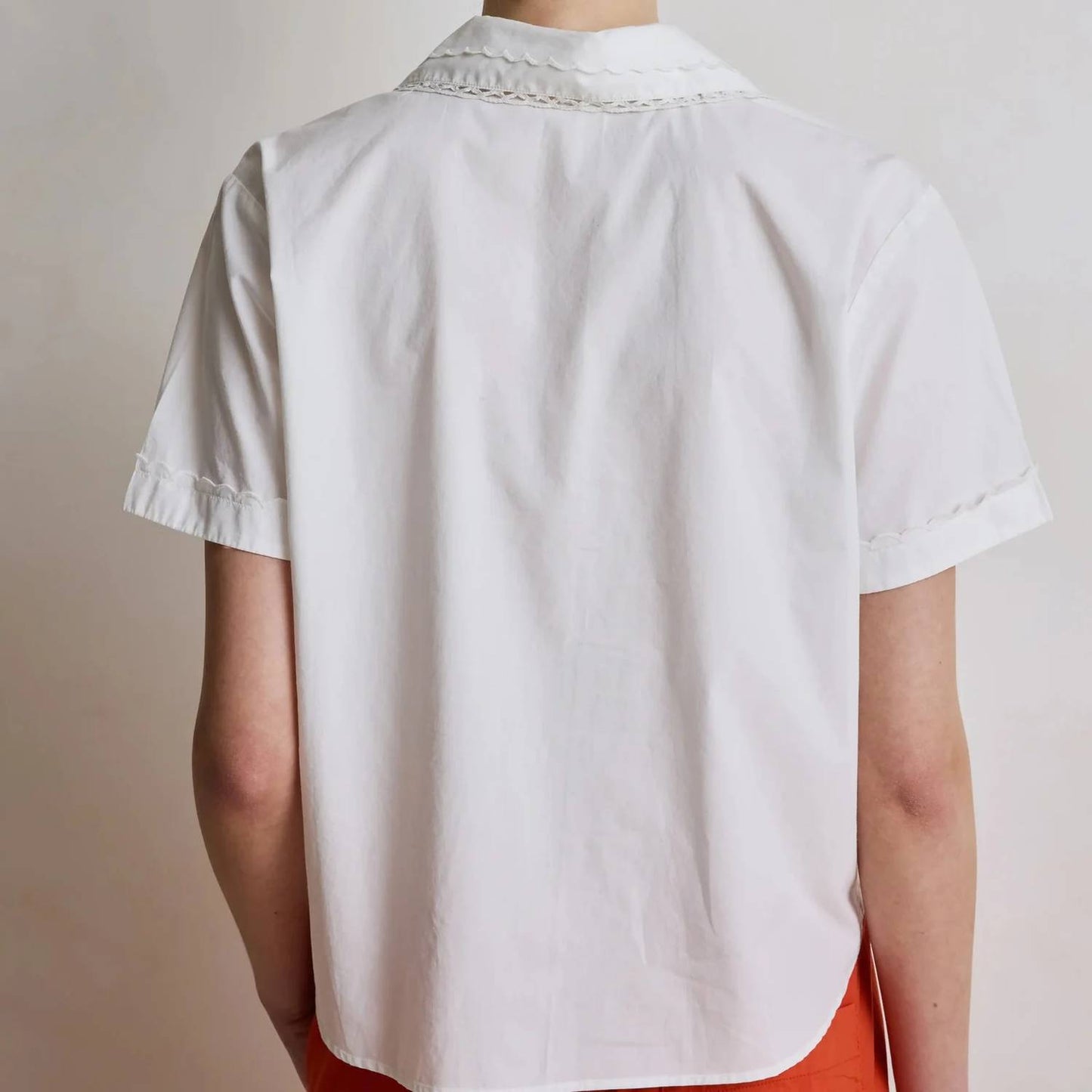 Madeleine Embroidered Collar Top