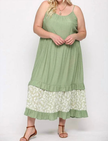 Bluheaven - Maxi Dress W/ Leaf Print - Rack Hunt