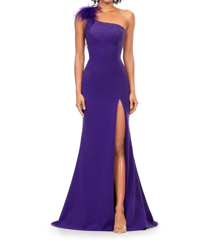 ASHLEYlauren - One Shoulder Prom Dress - Rack Hunt