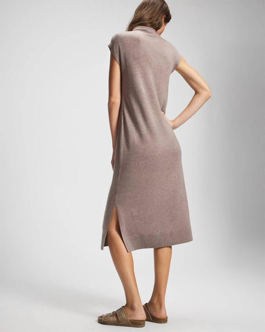 Premier Knit Sweater Wrap And Funnel Neck Midi Dress Set
