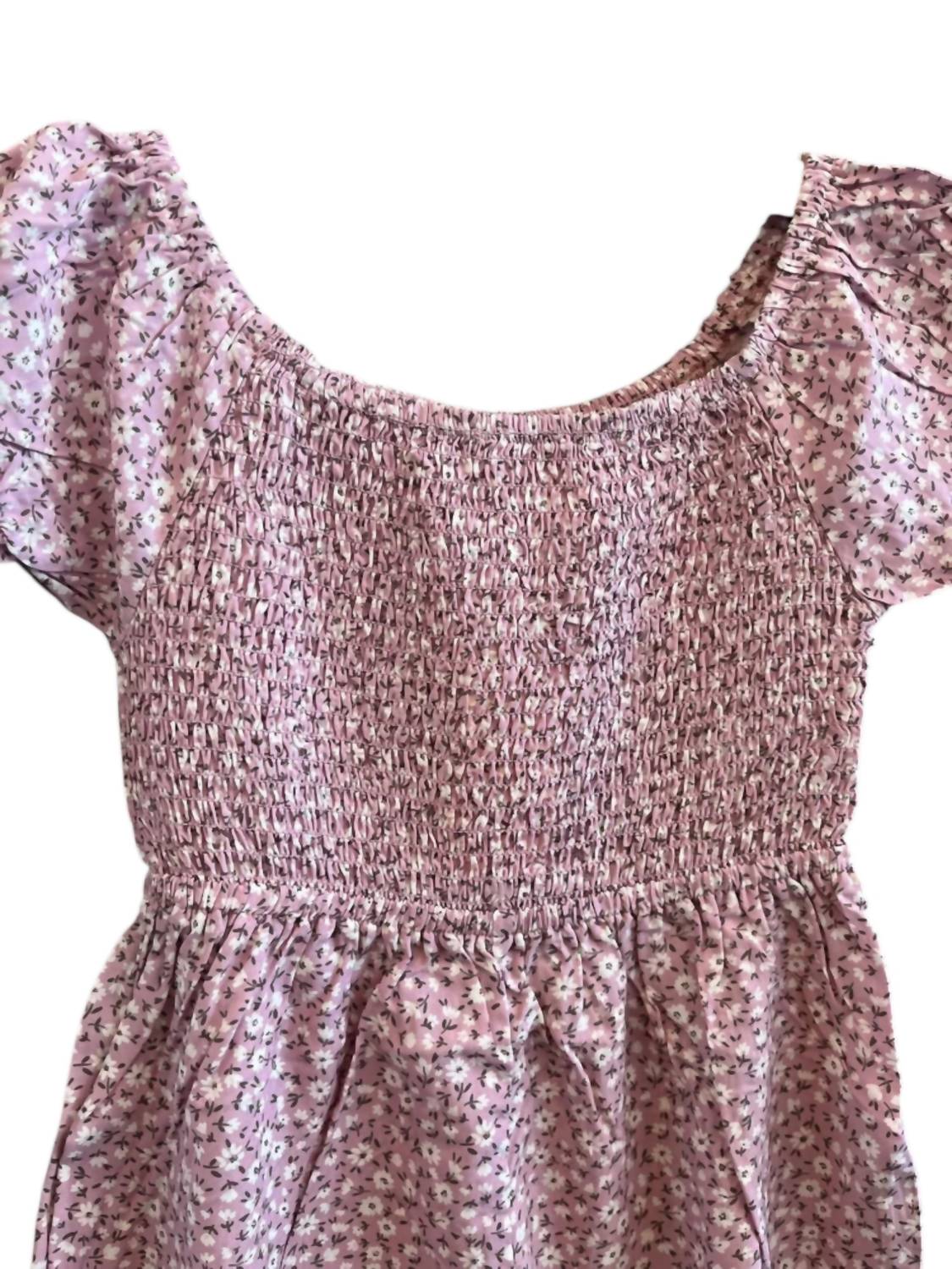 Girl's Viscose Floral Romper