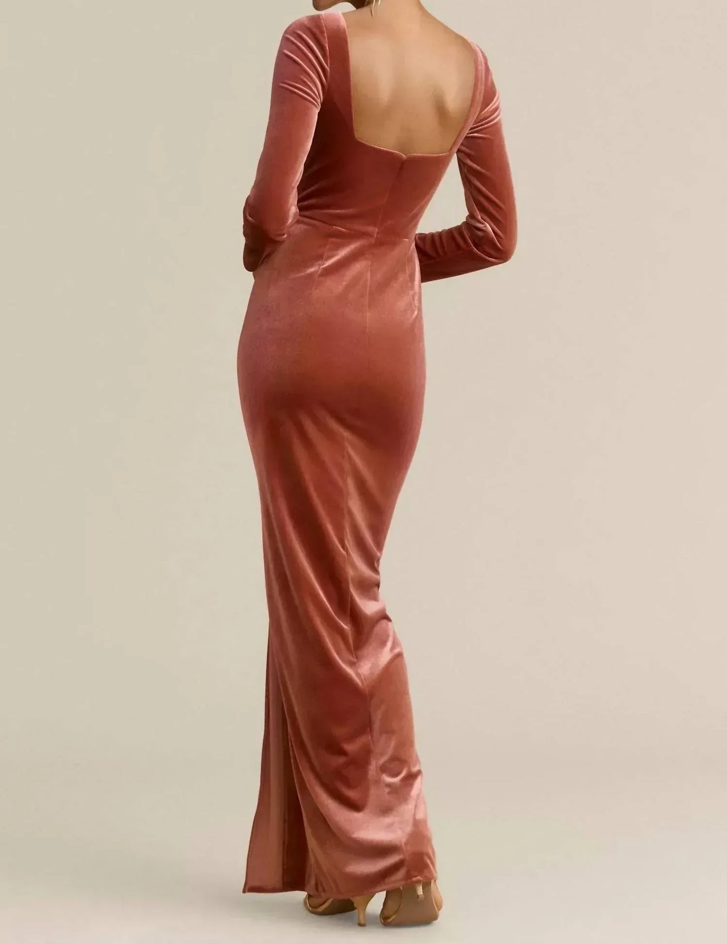 Jenny Yoo - Rachel Long Sleeve Square Neck Dress - Rack Hunt