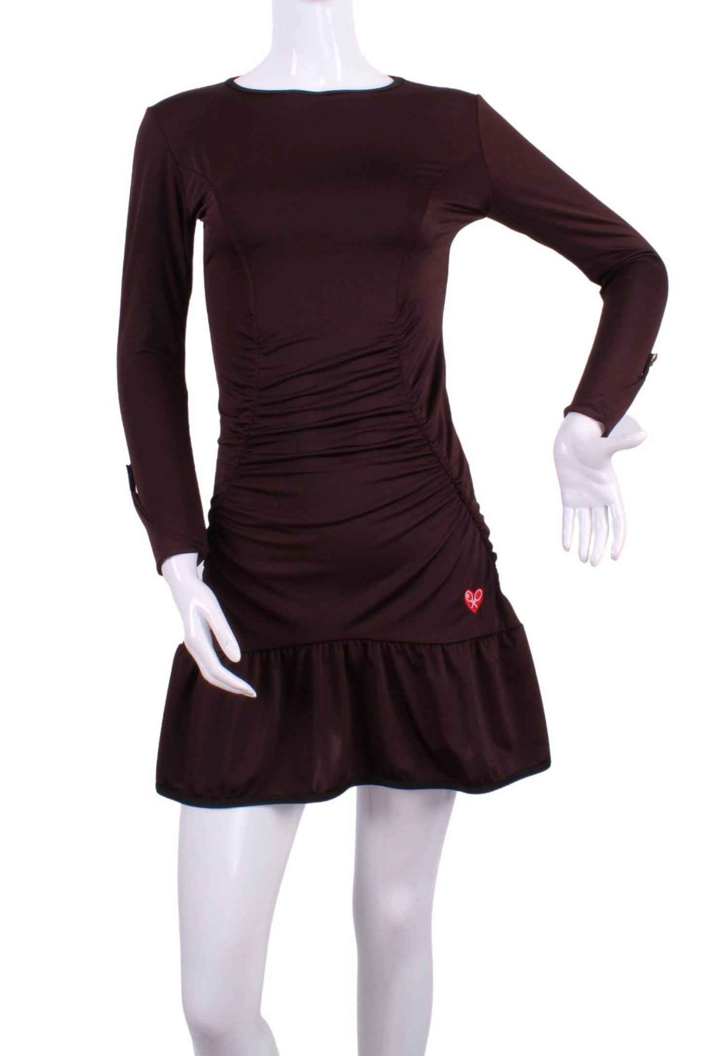 Love Love Tennis - Women's Long Sleeve Monroe Solid Tennis Dress - Rack Hunt