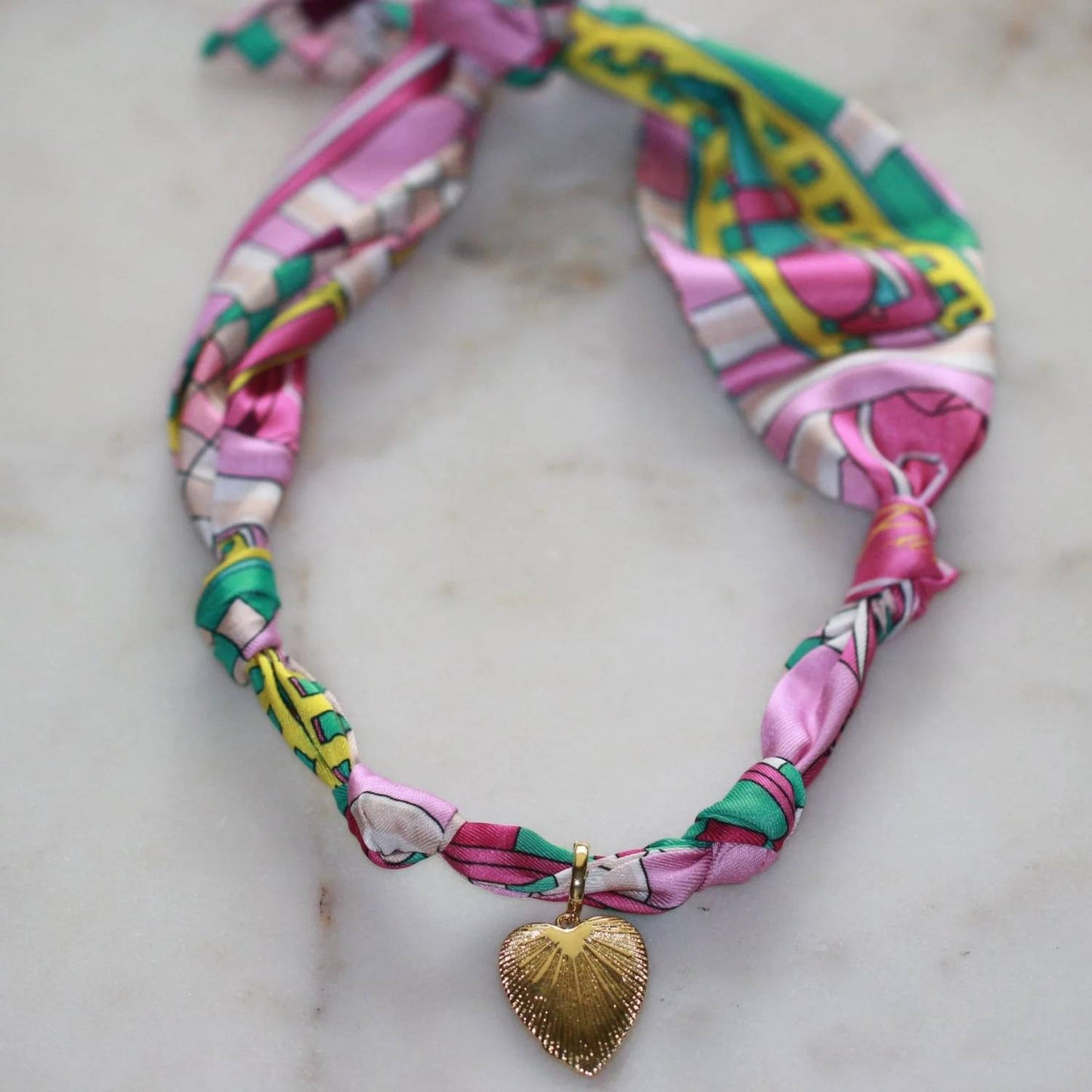 Women's Pretty Silk Scarf Necklace