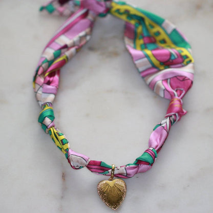 Women's Pretty Silk Scarf Necklace