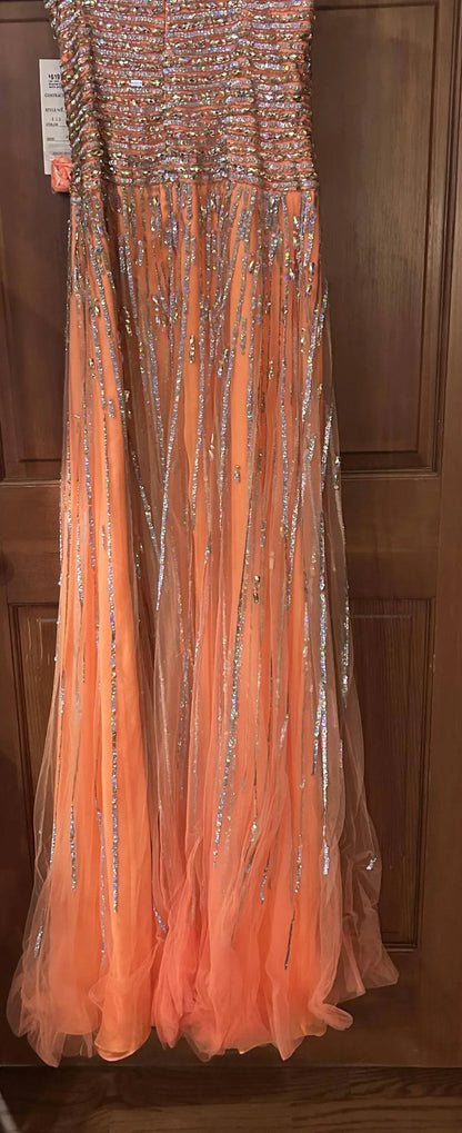 Tony Bowls - Women's Strapless Cross Bodice Gown - Rack Hunt