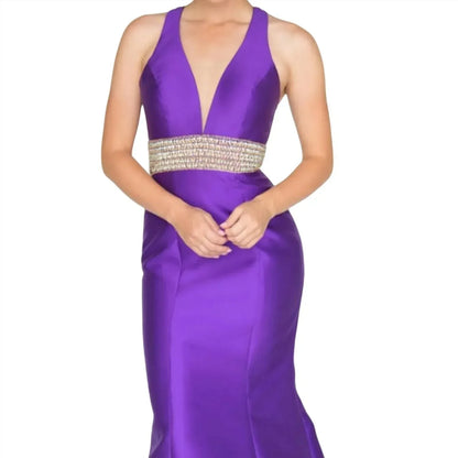 Vienna Prom - Women's Open Back Prom Dress - Rack Hunt