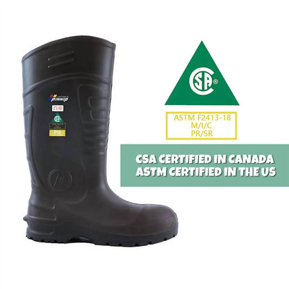 Pinnip - Men's Csa Approved Waterproof Steel Toe Safety Boots - Rack Hunt