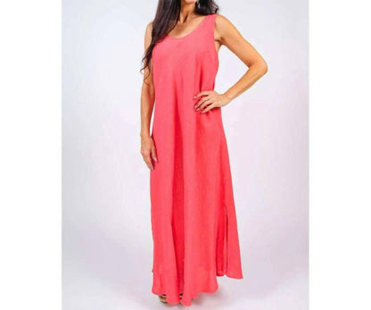 Women's Victory Long Linen Tank Dress