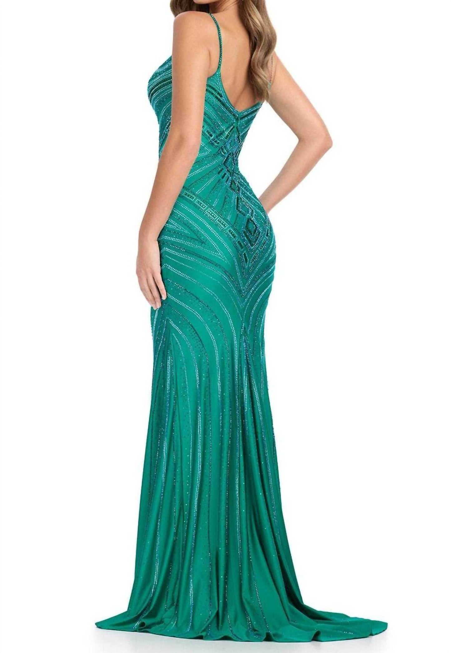 ASHLEYlauren - Sweetheart Beadwork Prom Gown - Rack Hunt