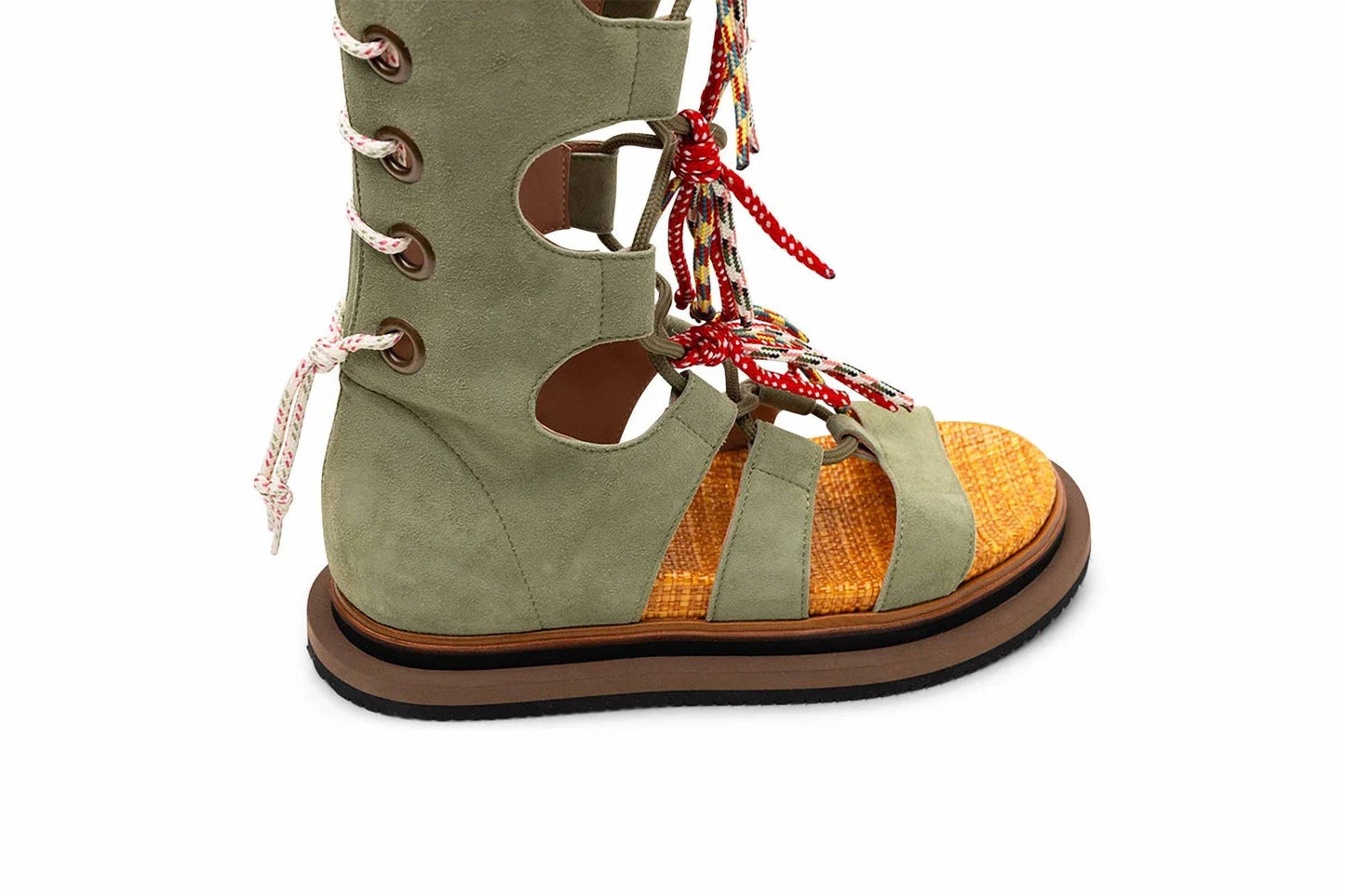 Women's Lace-up Tassel Sandal