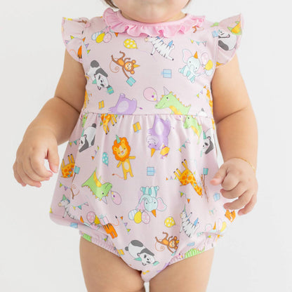 Kids' Cake Present Party Printed Flutters Bubble