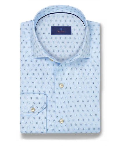 Geometric Print Sport Shirt
