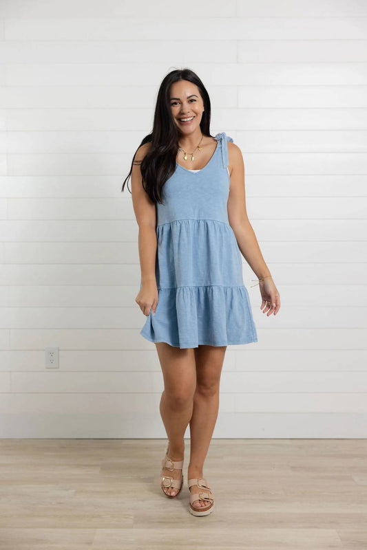 Tie Shoulder Knit Dress