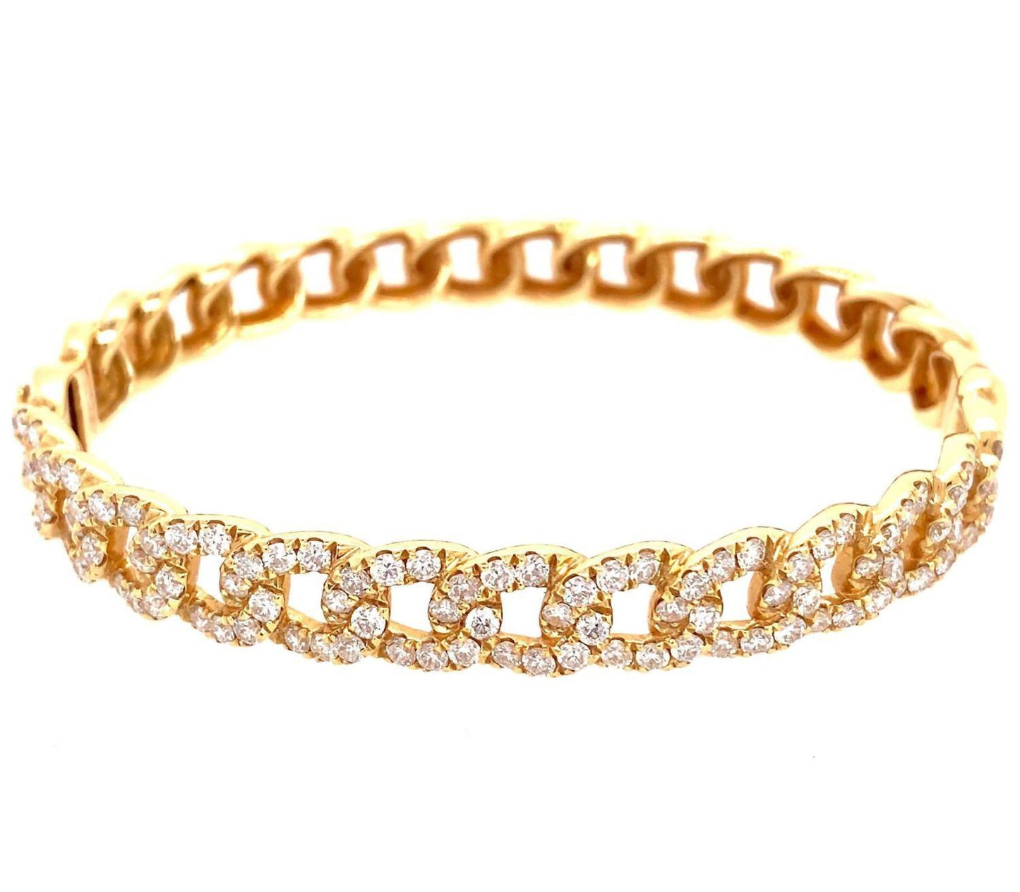 Normani - Women's Diamond Curb Link Bangle - Rack Hunt -