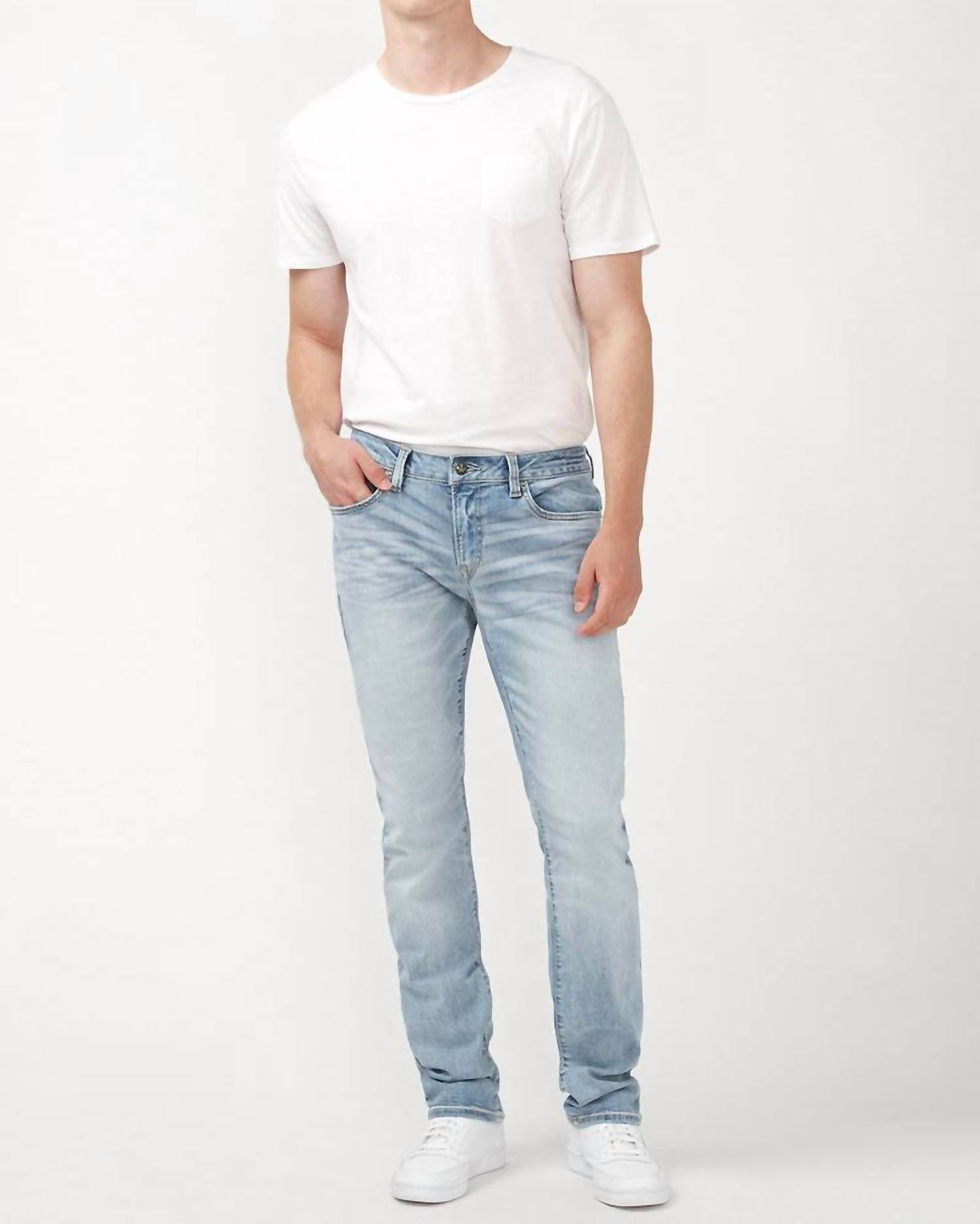 Buffalo David Bitton - Slim Leg Fit Ash Jean - Rack Hunt -