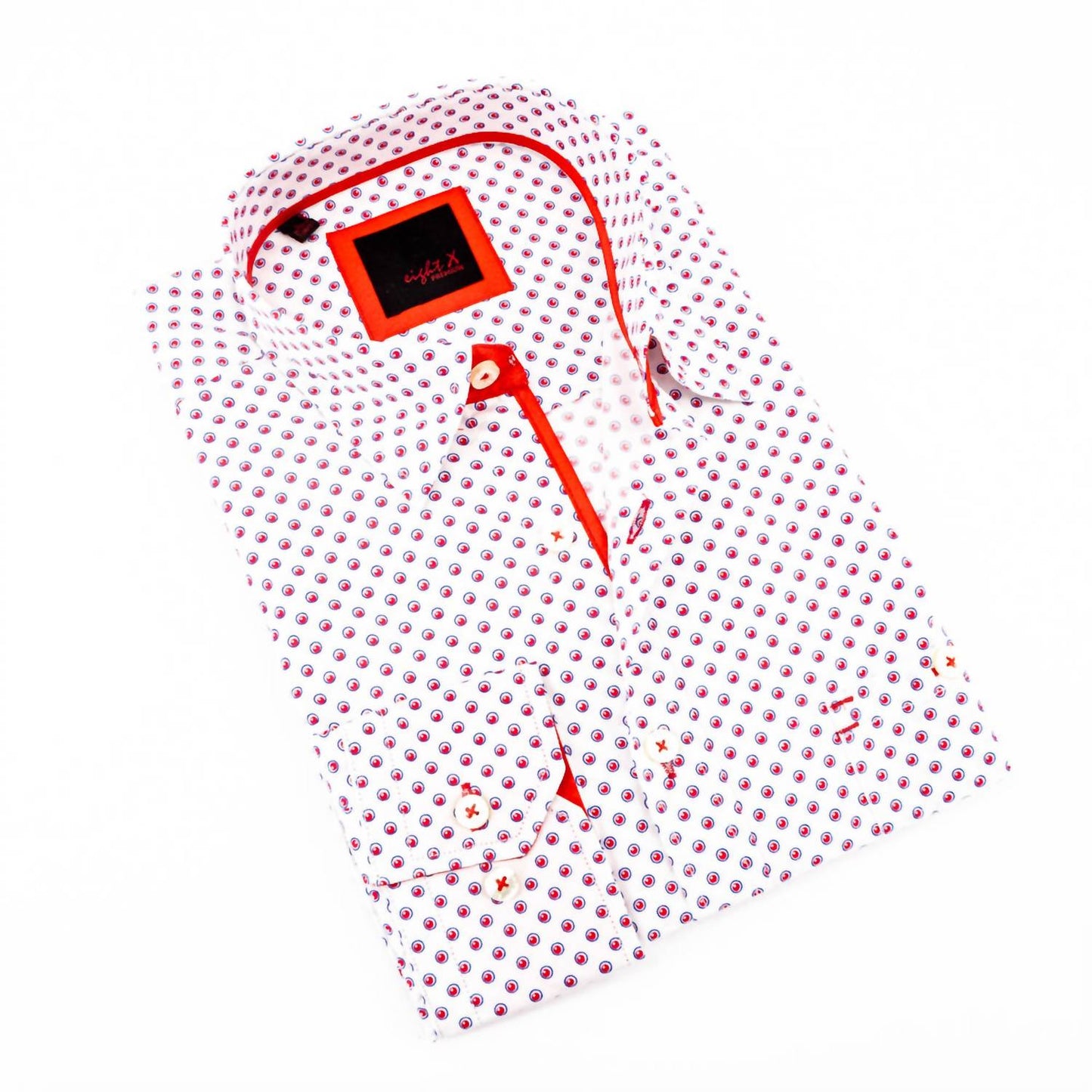 Digital Print Long Sleeve Shirt With Pockets
