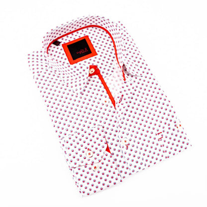 Digital Print Long Sleeve Shirt With Pockets