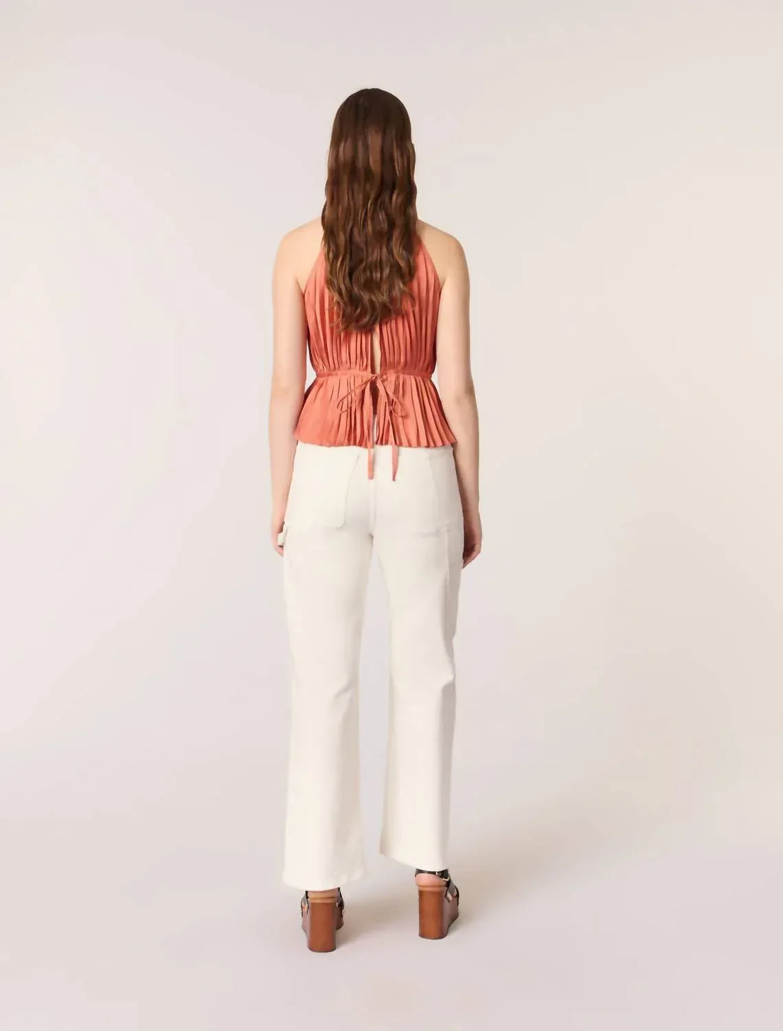 Maje - Leville Pleated Halter Top - Rack Hunt