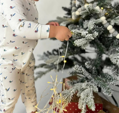 Tickety-Boo - Kid's Holiday Skier Zipper Romper - Rack Hunt