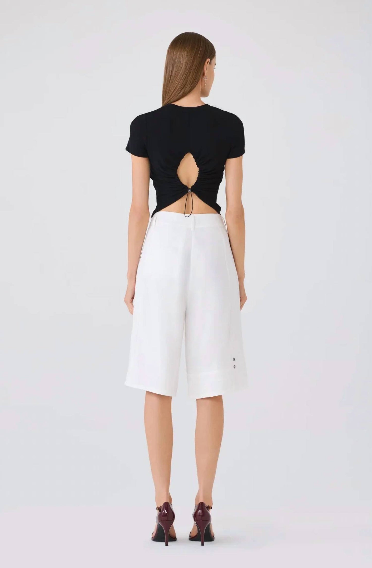 Imani Ruched Back Tee