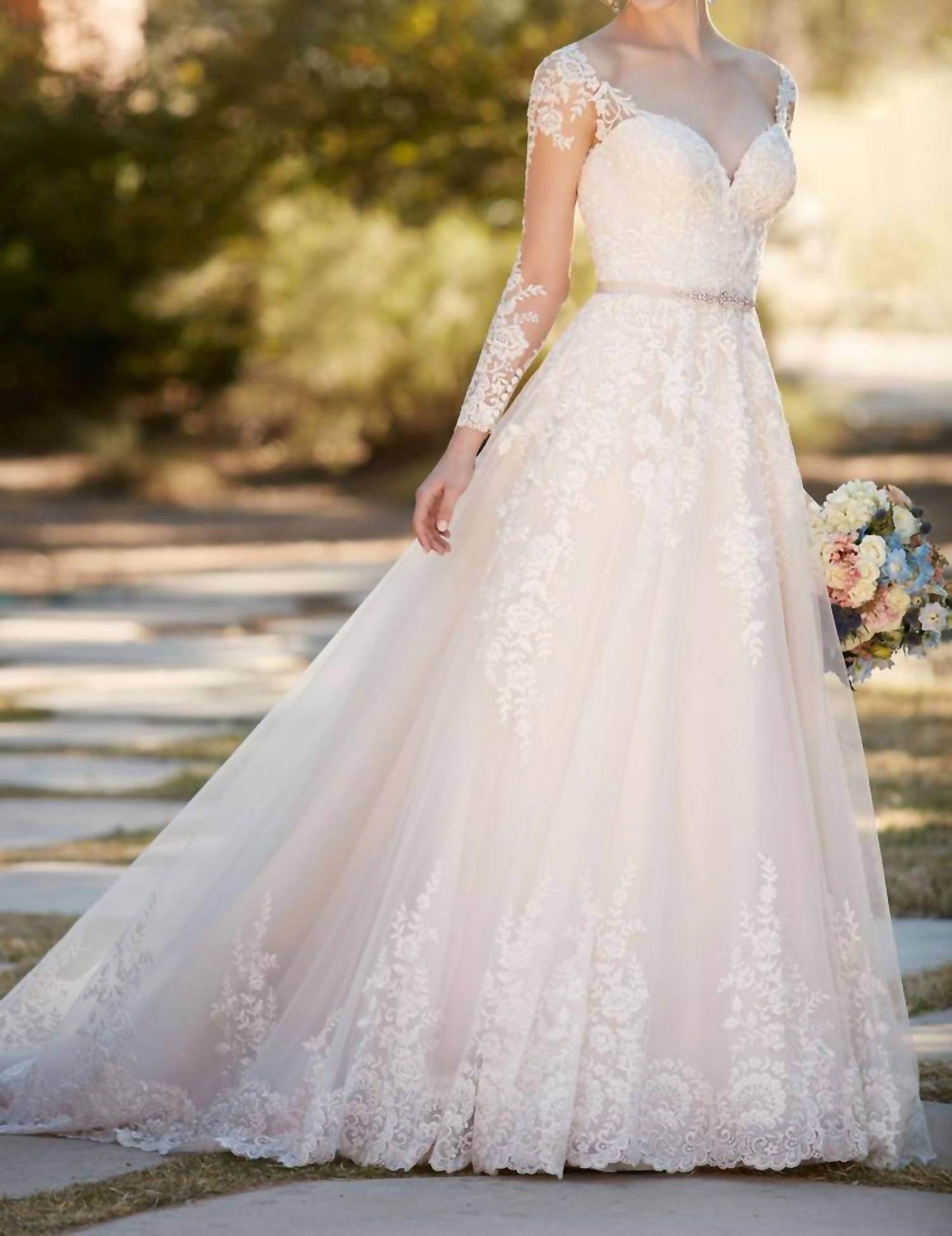Essence of Australia - A-line Wedding Dress with Organza Skirt - Rack Hunt -