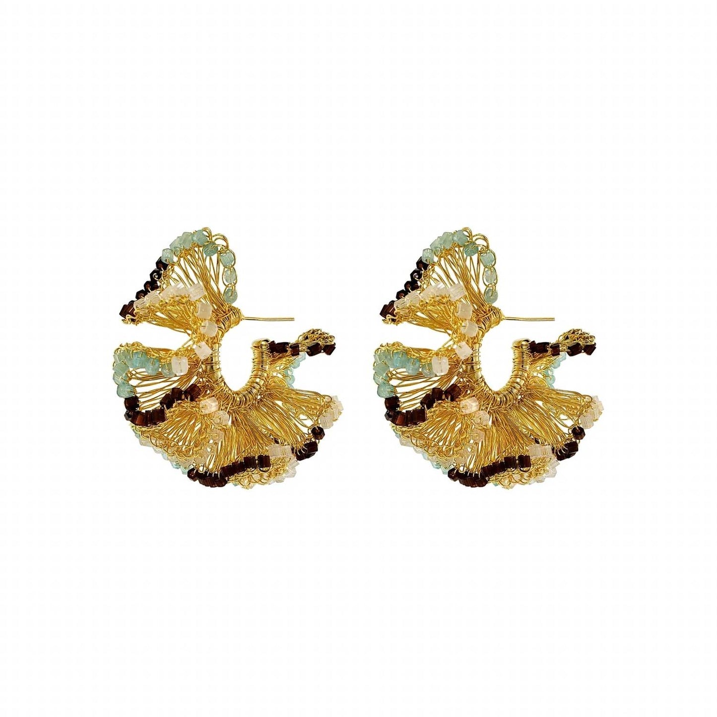 Women's Rio Hoops Handmade Crochet Earrings