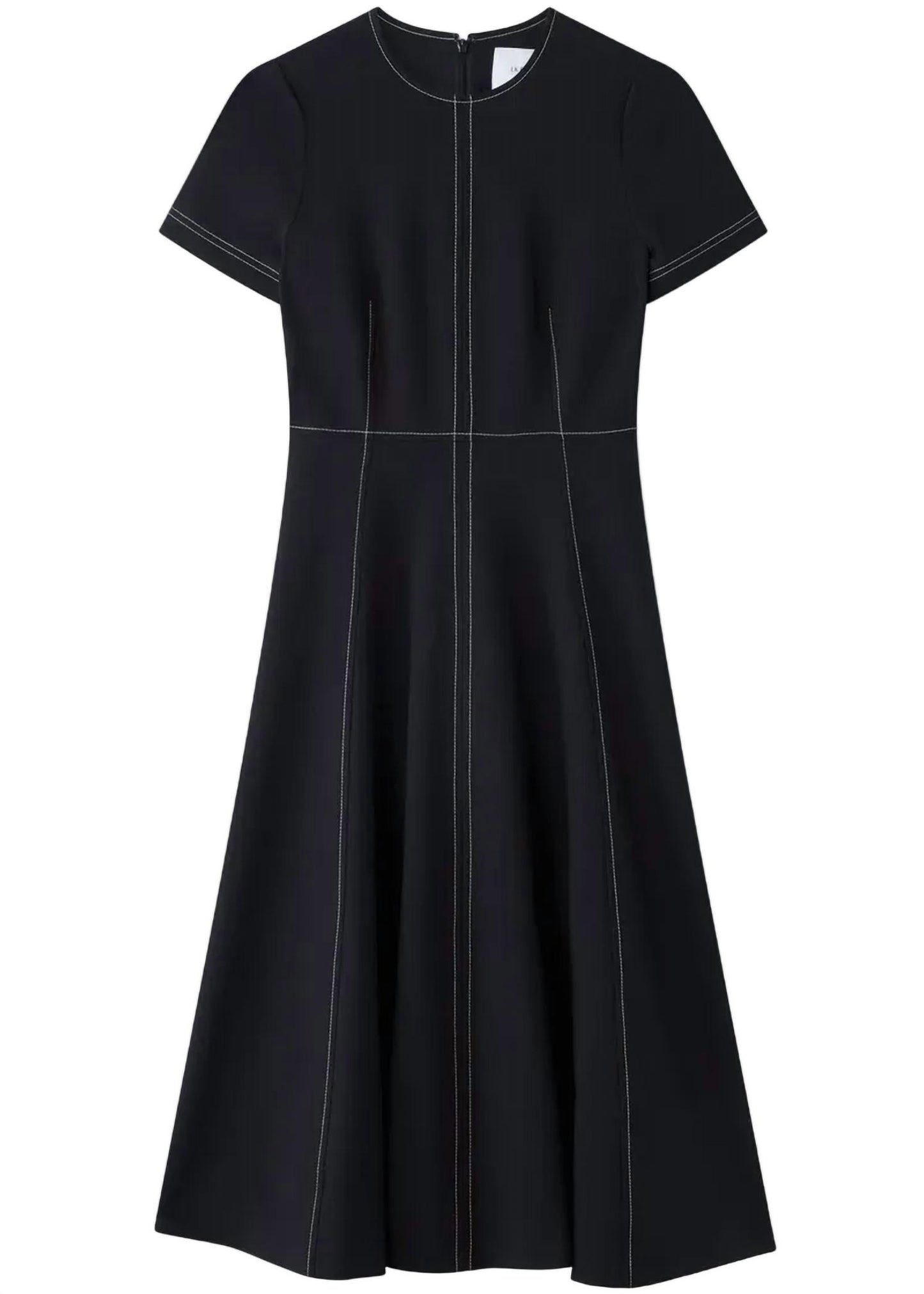 Eugine Topstitch Midi Dress