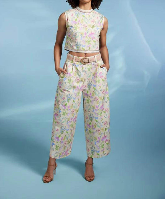 Sasha+Z - Floral Printed Cotton Pants - Rack Hunt -