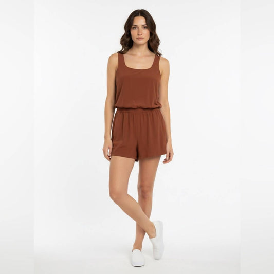 Solid Sleeveless Romper