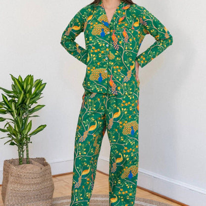 Fearless Peacock Pajama Set