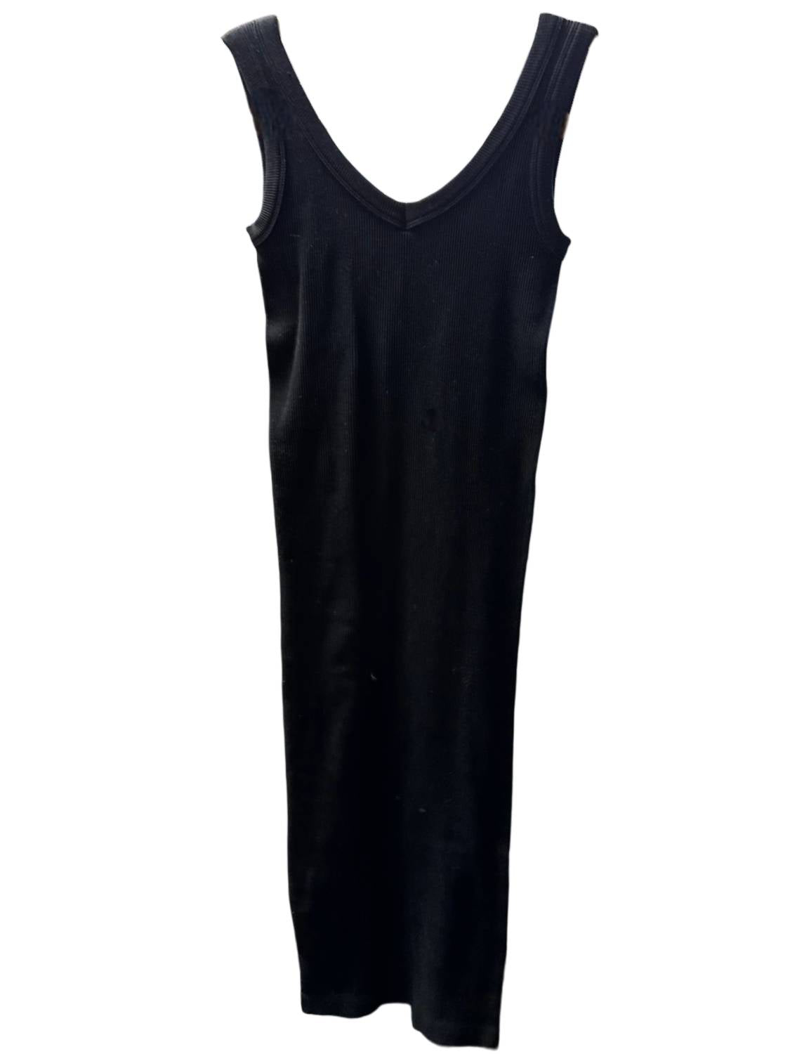 Women's V Neck Ribbed Tank Dress