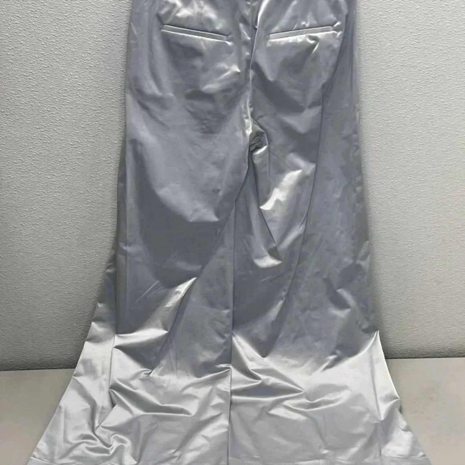 PESERICO - Women's Cotton Blend Satin Palazzo Pants - Rack Hunt