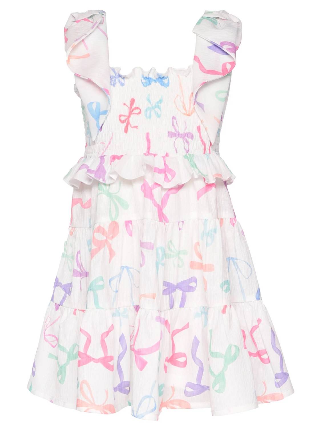 Kid's Bow Print Dress