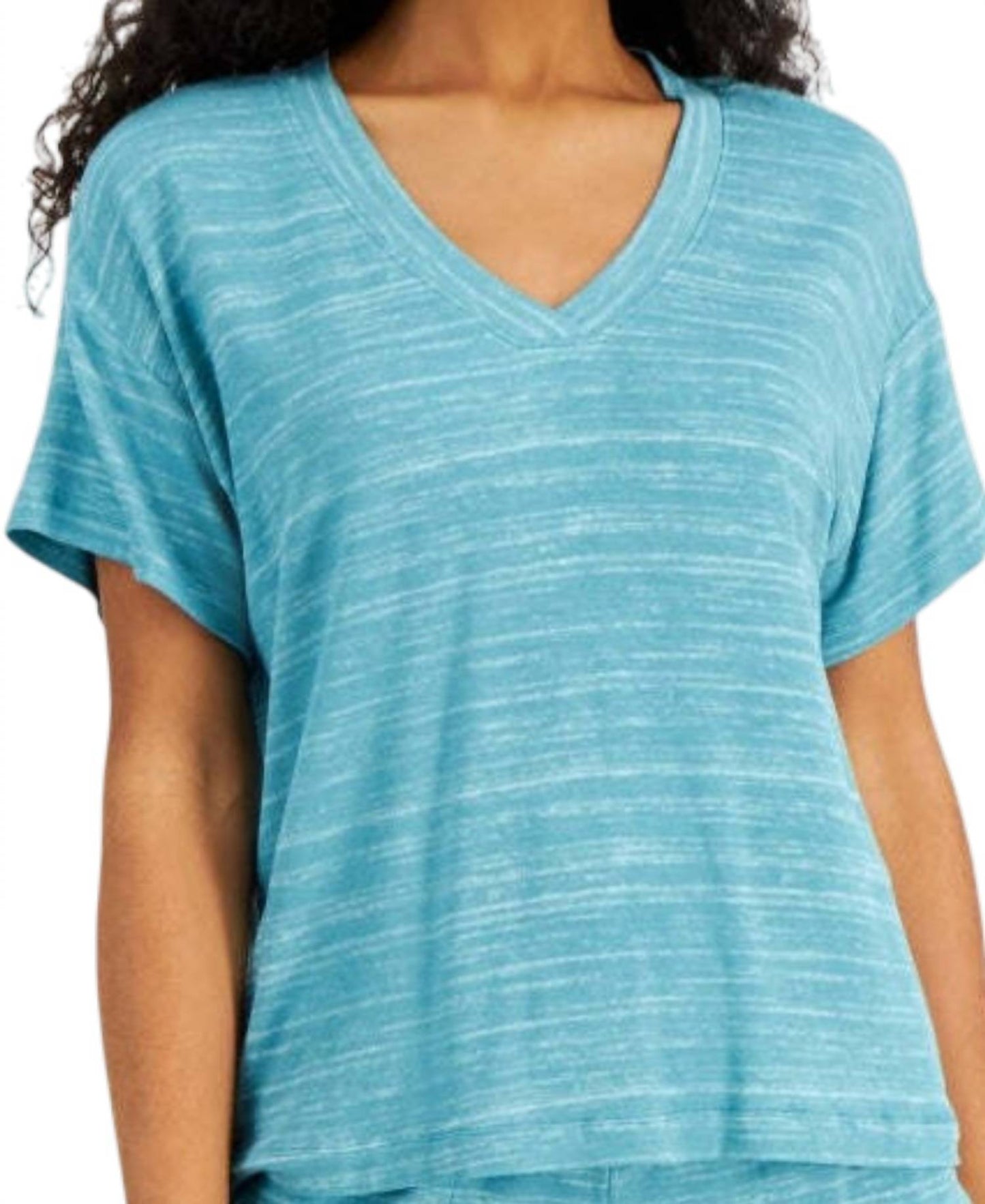 V-neck Shirt & Shorts 2-piece Set
