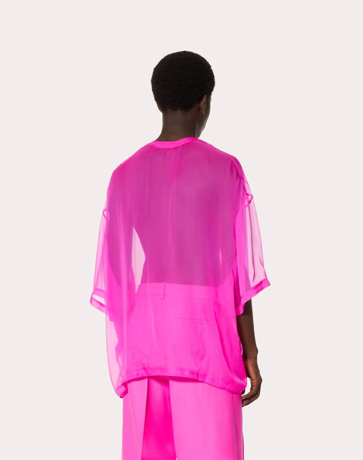 Valentino - Chiffon Crewneck Top - Rack Hunt