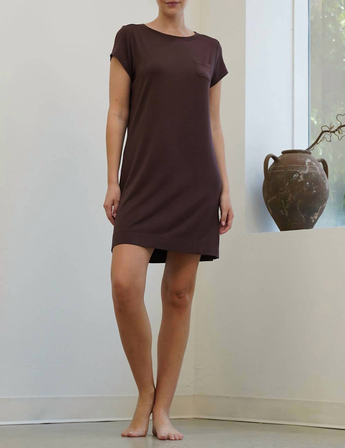 Modal Shift Mini Dress
