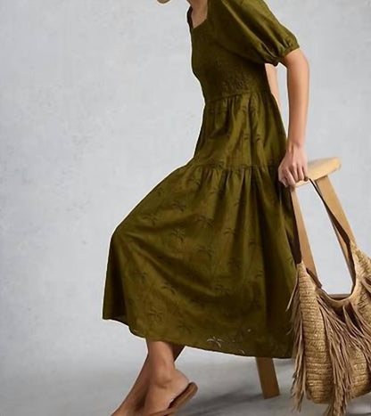 Iva Shirred Dress