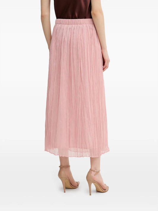 Crinkle Midi Skirt