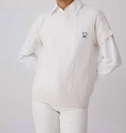 Love Golf Short Sleeve Sweater