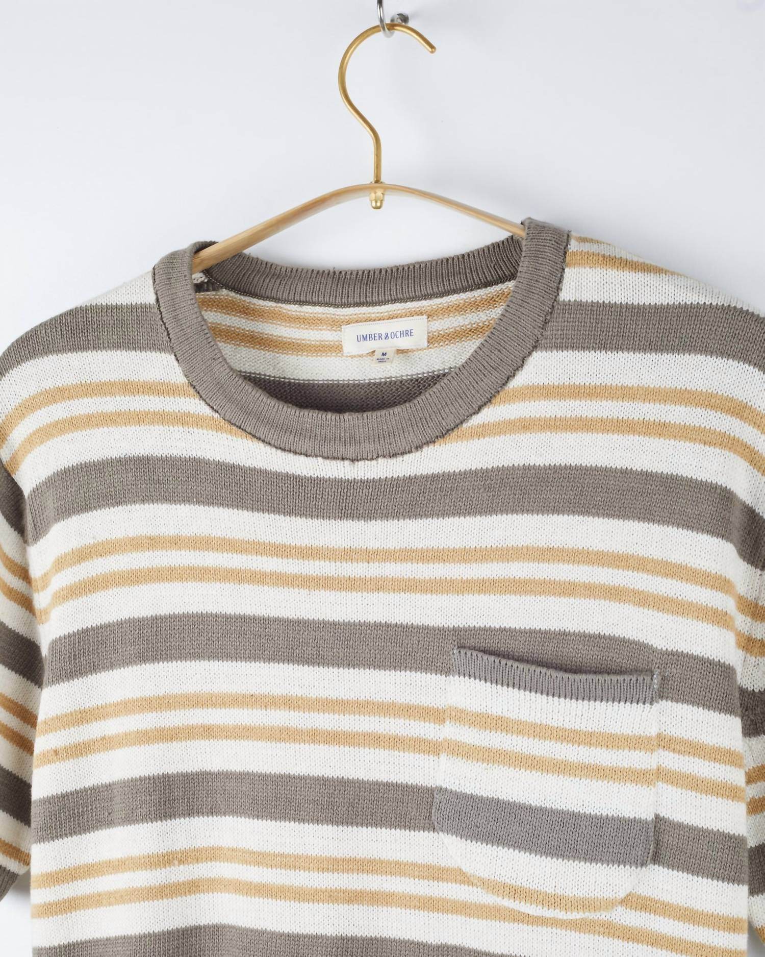Umber & Ochre - Men's Azad Short Sleeve Pocket Flat Knit Tee - Rack Hunt -