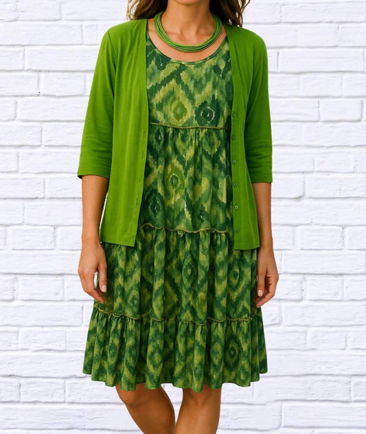 Contrast Midi Dress