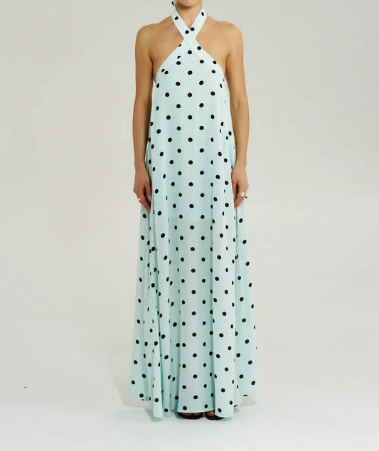 Cross Over Halter Maxi Dress