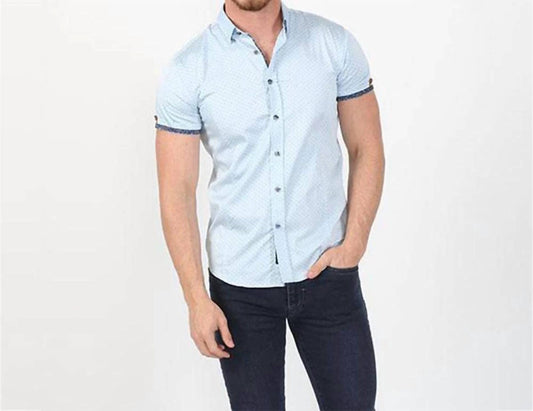 Dot Print Short Sleeve Shirt
