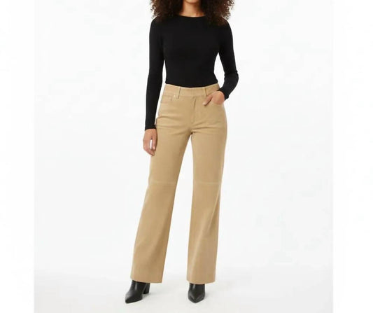 Suede Leather Pants