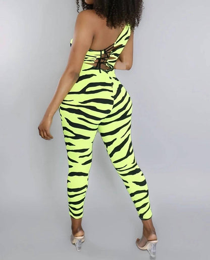 Capture Me Single Strap Back Lace Up Jumpsuit