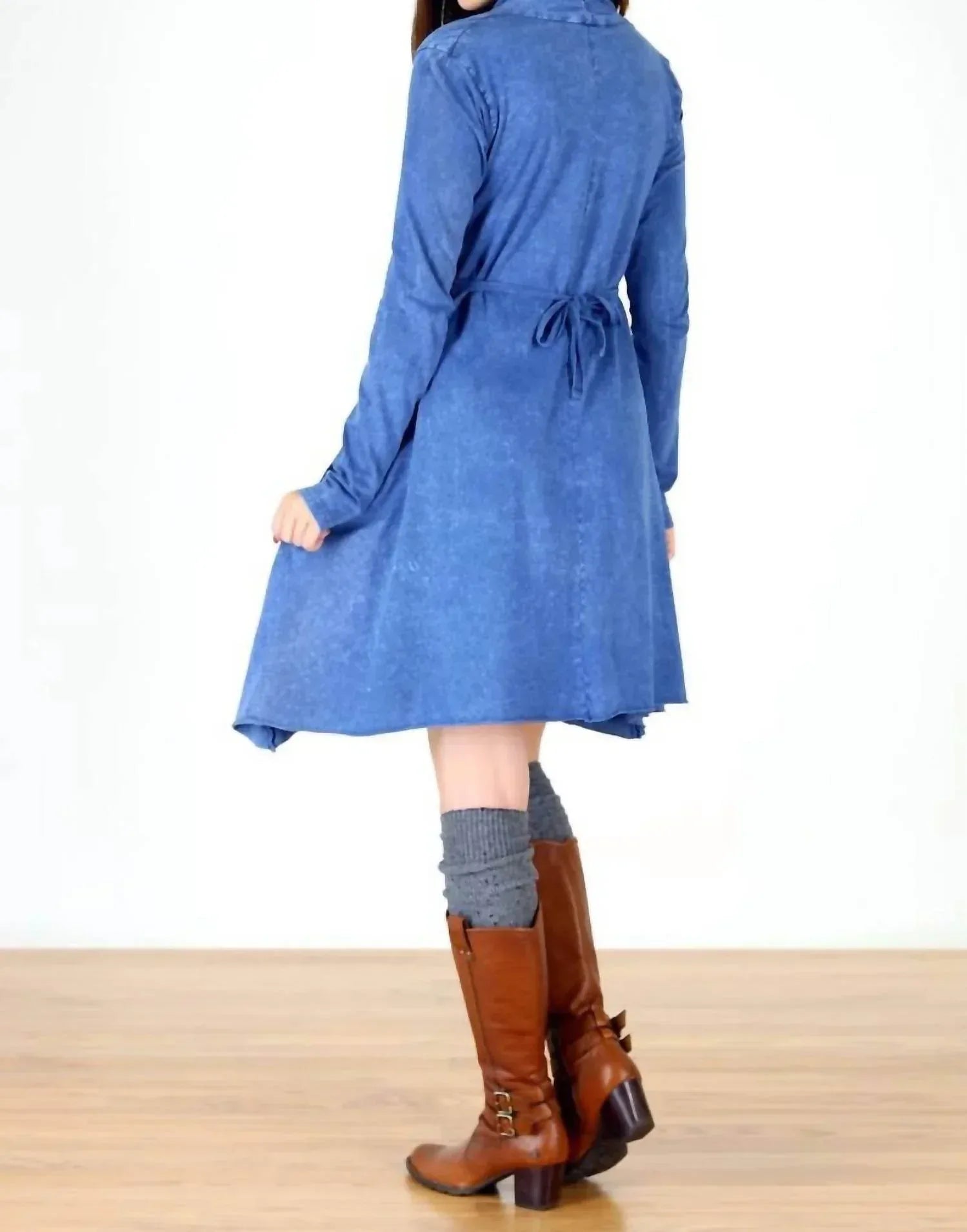 Tough Luv - Long Sleeve Grecian Goddess Pocket Dress - Rack Hunt
